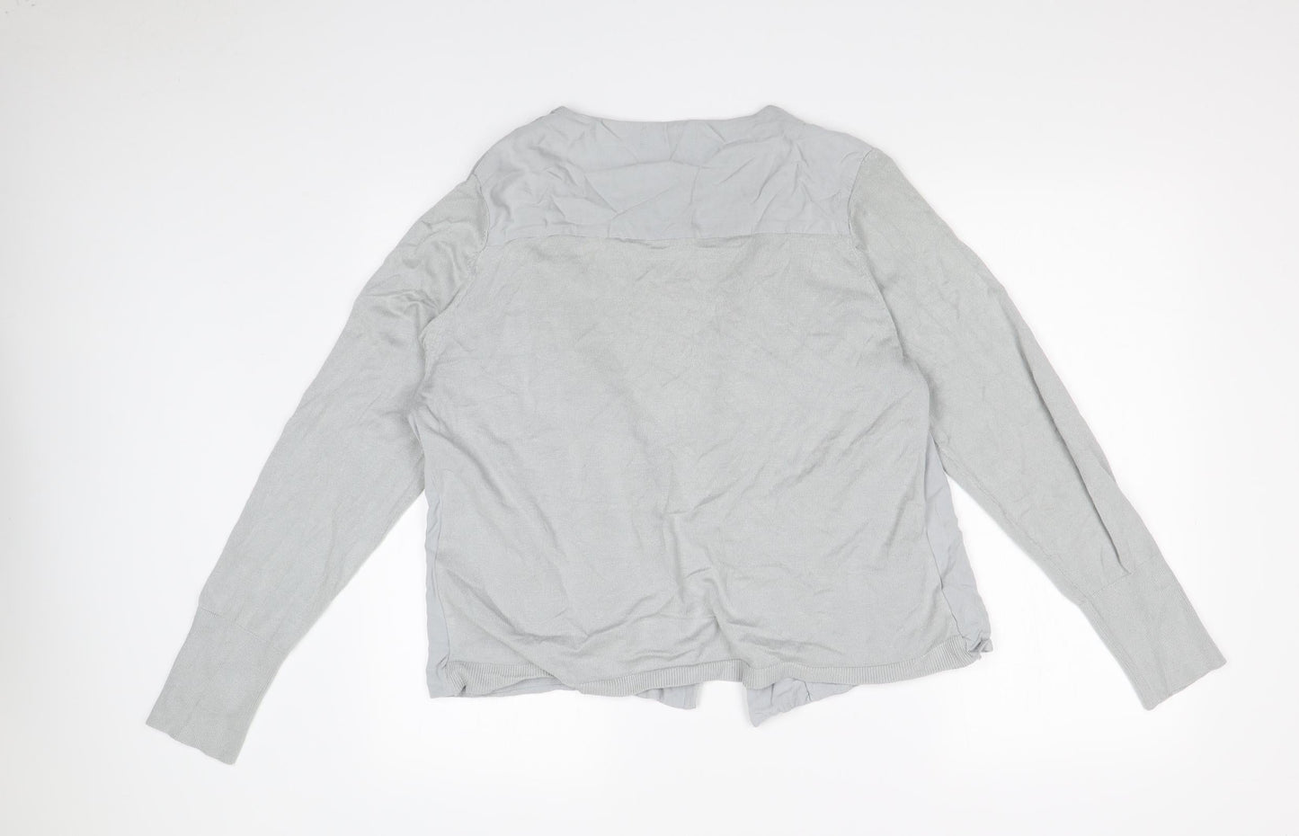 Per Una Womens Grey   Cardigan Jumper Size 16