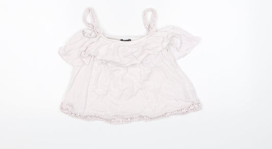 Primark Girls Pink   Basic T-Shirt Size 7-8 Years