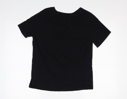 Pull&Bear Womens Black   Basic T-Shirt Size S
