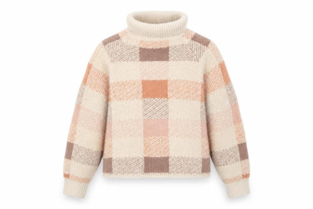 Primark Womens Multicoloured Check  Pullover Sweatshirt Size M