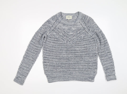 Papaya Womens Blue   Pullover Sweatshirt Size M