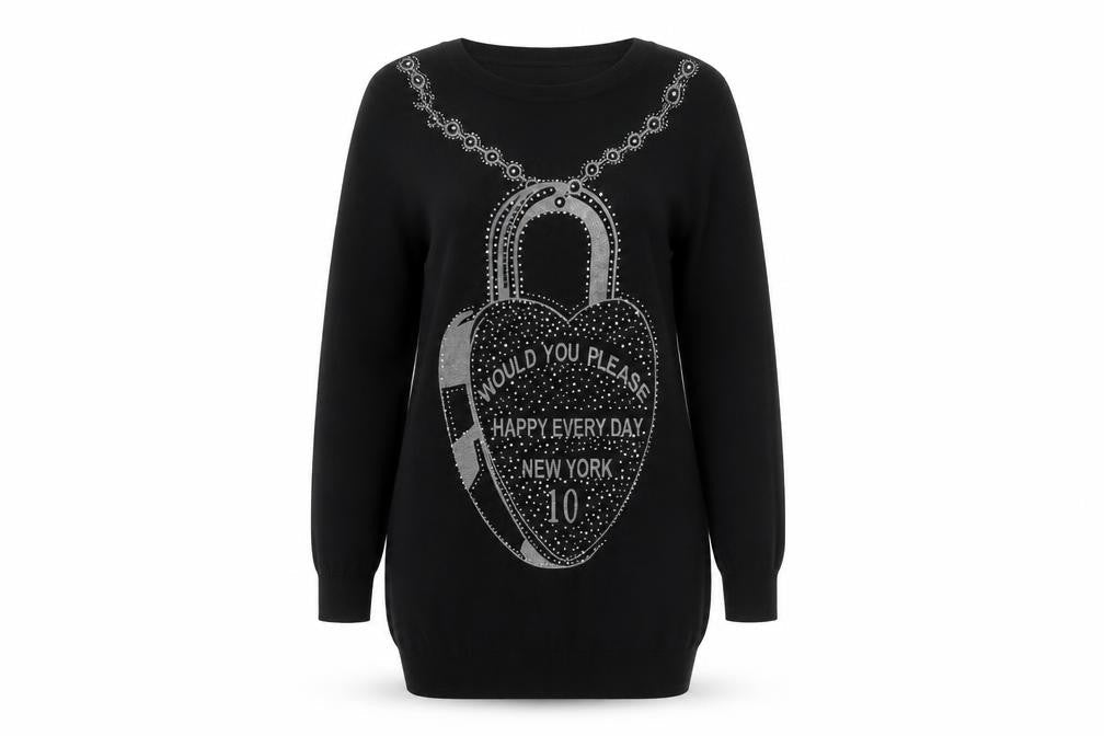 D&X Womens Black   Basic T-Shirt One Size