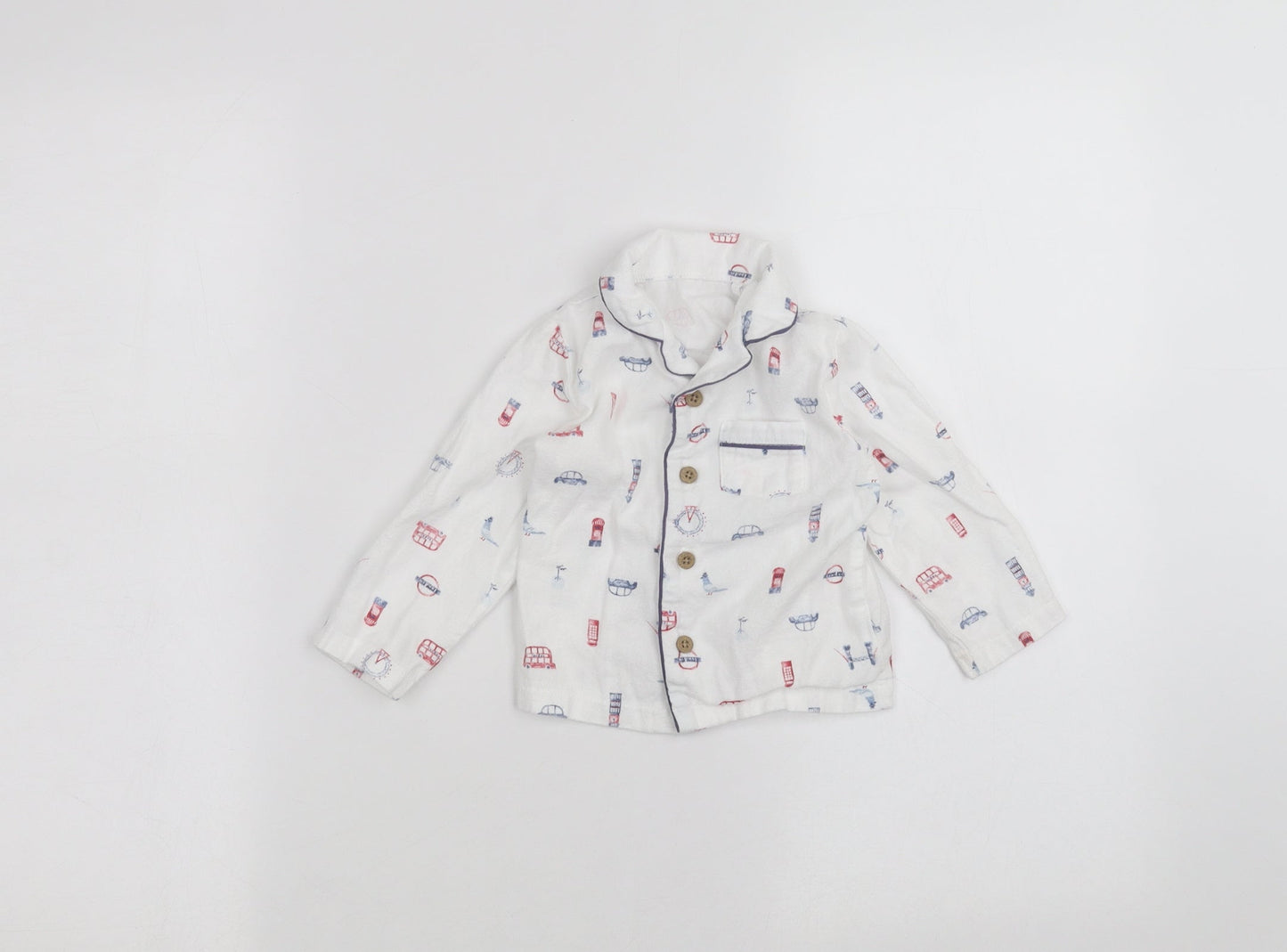 TU Baby White   Basic Button-Up Size 6-9 Months