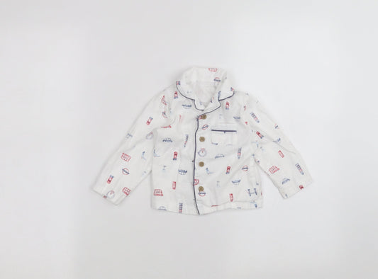 TU Baby White   Basic Button-Up Size 6-9 Months
