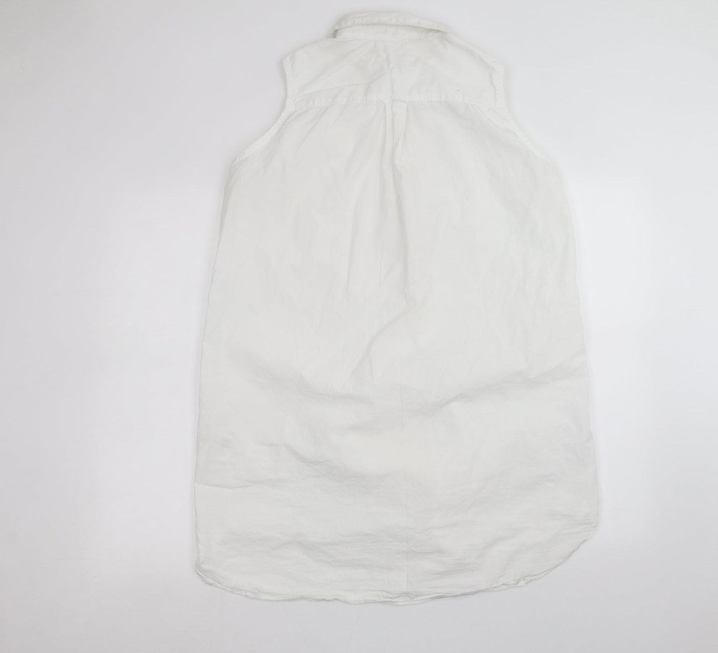 H&M Womens White   Basic Button-Up Size 18