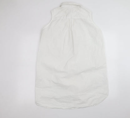 H&M Womens White   Basic Button-Up Size 18