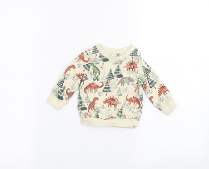 Preloved TU Baby Brown   Pullover Jumper Size 0-3 Months - Front