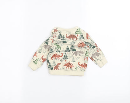 Preloved TU Baby Brown   Pullover Jumper Size 0-3 Months - Back