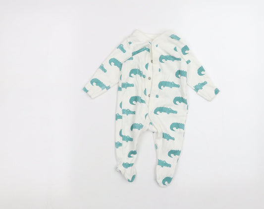 Marks and Spencer Baby White   Coverall One-Piece Size 0-3 Months