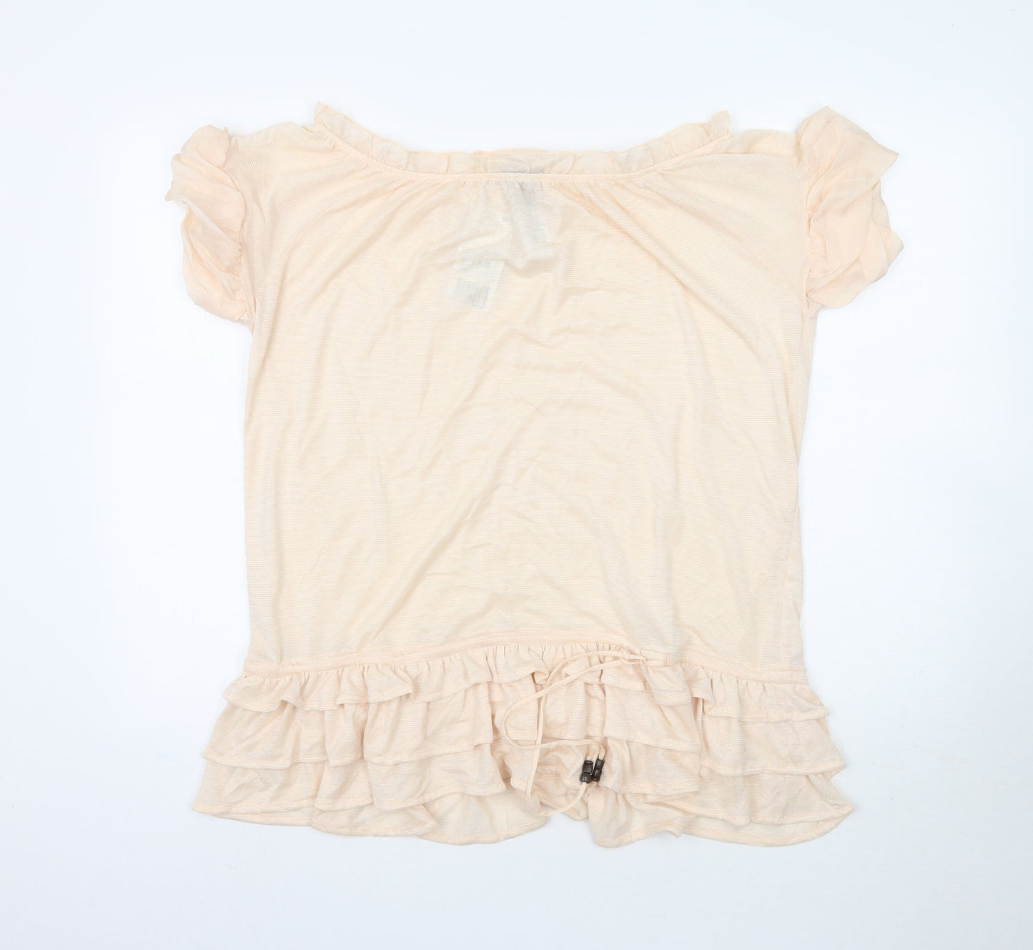 MNG Womens Pink   Basic Blouse Size L  - Peach / Apricot colour