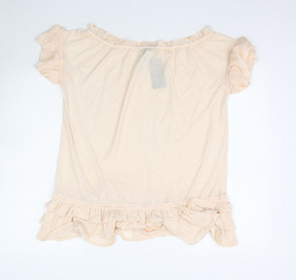 Mango Womens Pink   Basic Blouse Size L  - Peach / Apricot colour