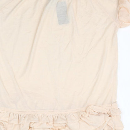 Mango Womens Pink   Basic Blouse Size L  - Peach / Apricot colour
