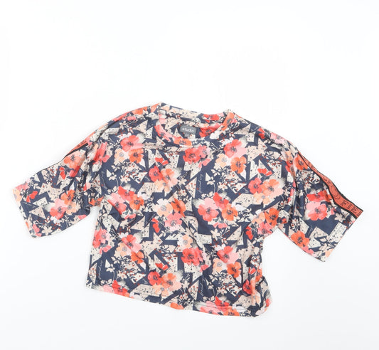 Studio Girls Blue Geometric  Basic T-Shirt Size 12-13 Years