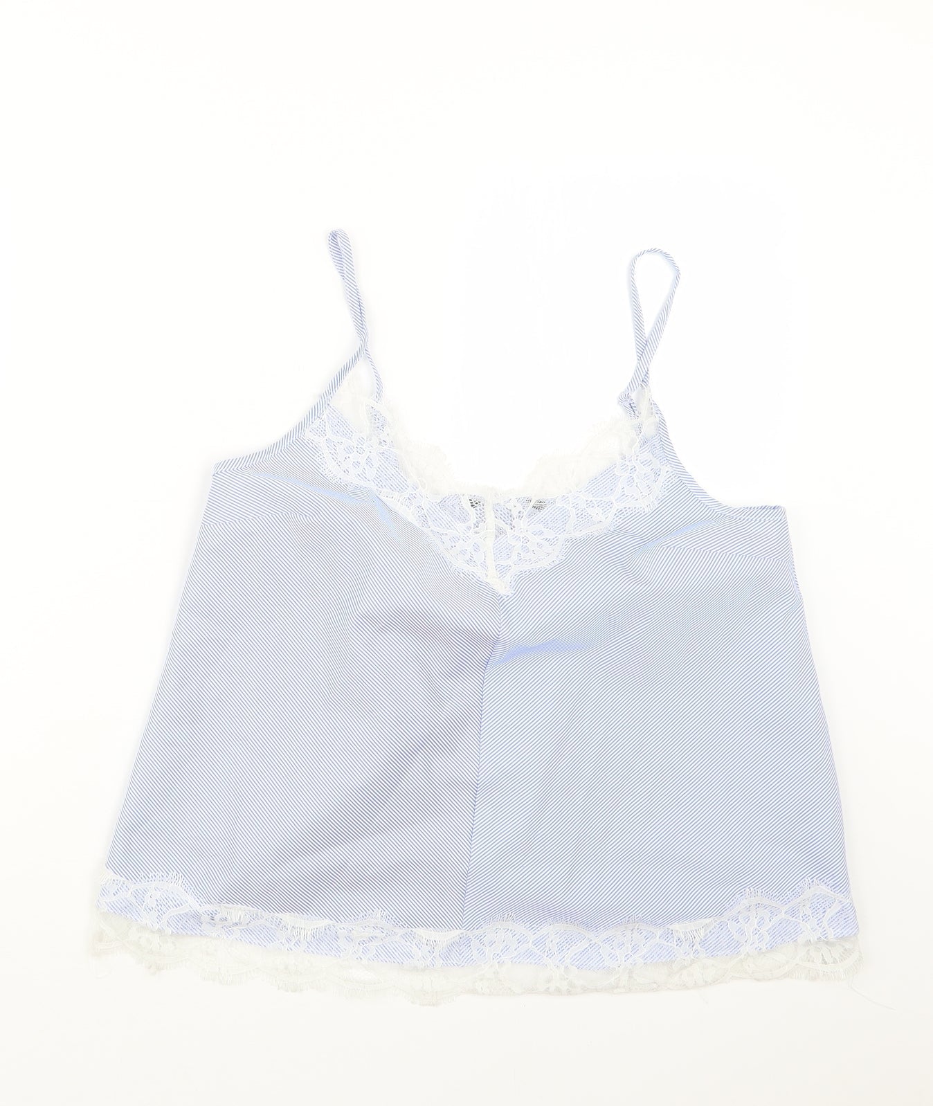 Atmosphere Womens Blue Striped  Camisole T-Shirt Size 10