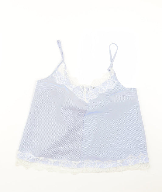Atmosphere Womens Blue Striped  Camisole T-Shirt Size 10