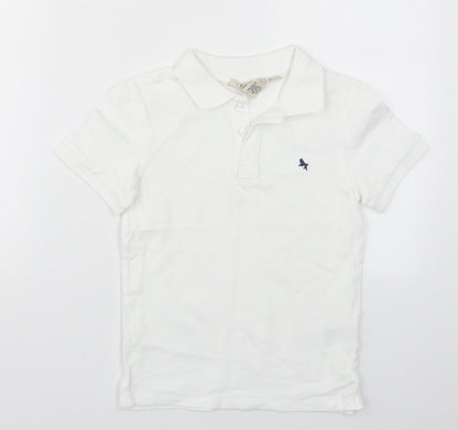 Preloved H&M Boys White   Basic Polo Size 7-8 Years - Front