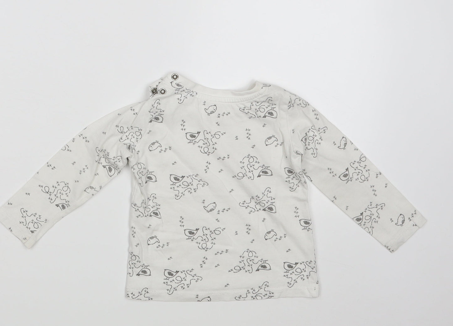 Lupilu Baby White   Basic T-Shirt Size 6-9 Months