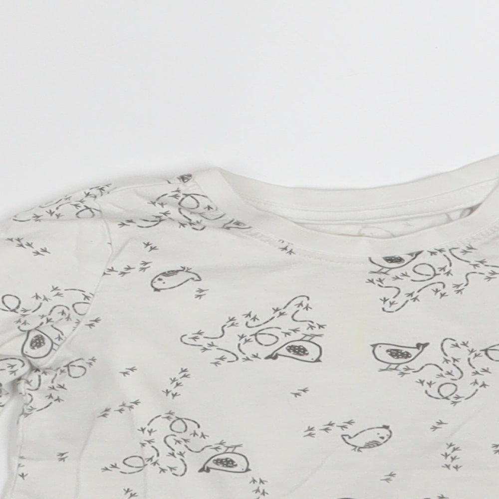 Lupilu Baby White   Basic T-Shirt Size 6-9 Months