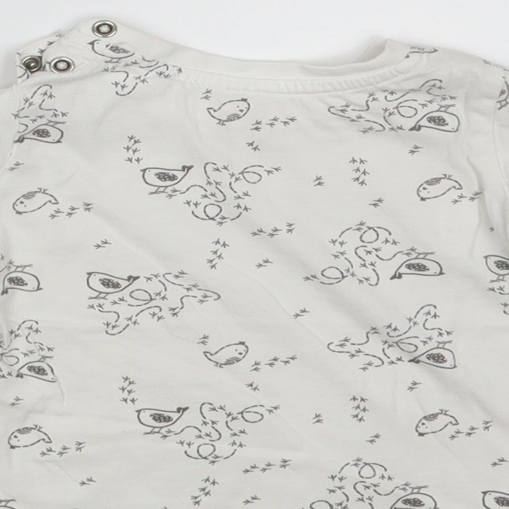 Lupilu Baby White   Basic T-Shirt Size 6-9 Months
