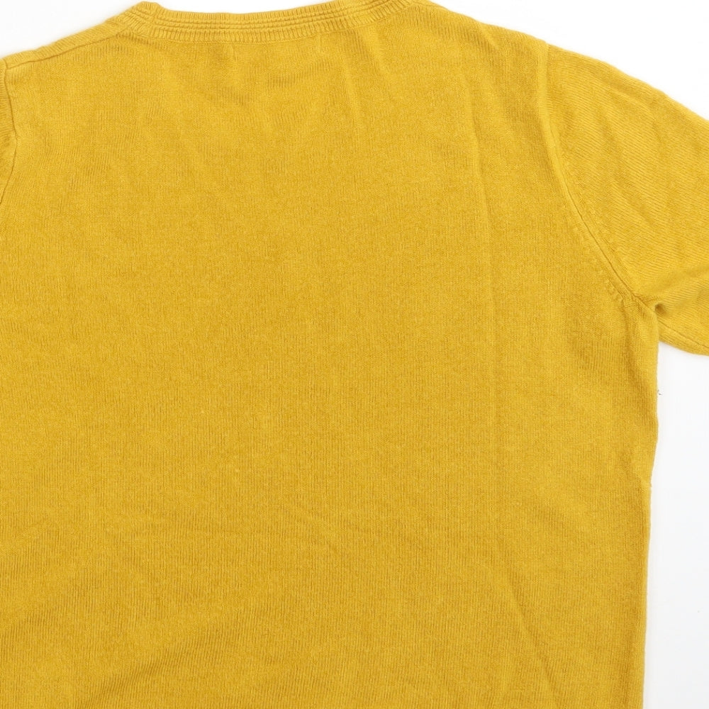Classic  Womens Yellow   Pullover Jumper Size 10