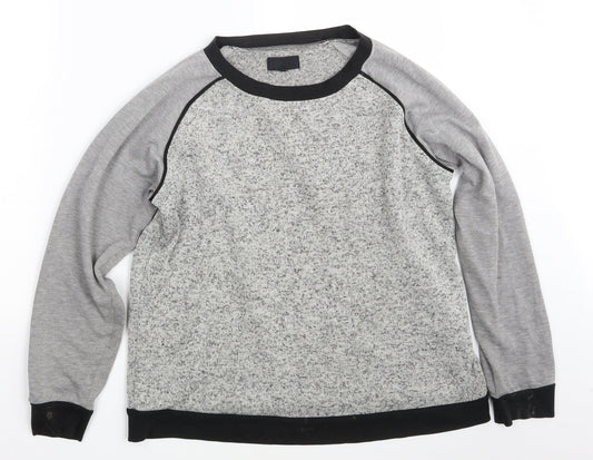 Preworn Womens Grey   Pullover Sweatshirt Size 12