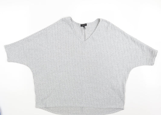 New Look Womens Grey   Pullover Sweatshirt Size S