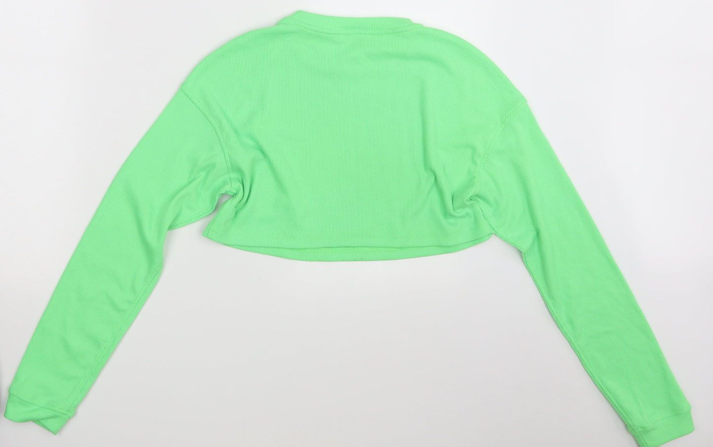 Oh Polly Womens Green   Pullover Jumper Size 12  - Croppped