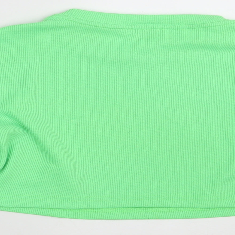 Oh Polly Womens Green   Pullover Jumper Size 12  - Croppped