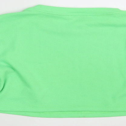 Oh Polly Womens Green   Pullover Jumper Size 12  - Croppped