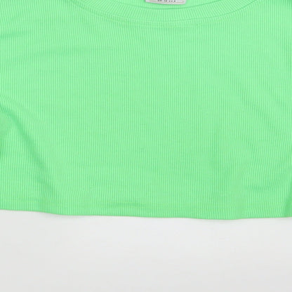 Oh Polly Womens Green   Pullover Jumper Size 12  - Croppped