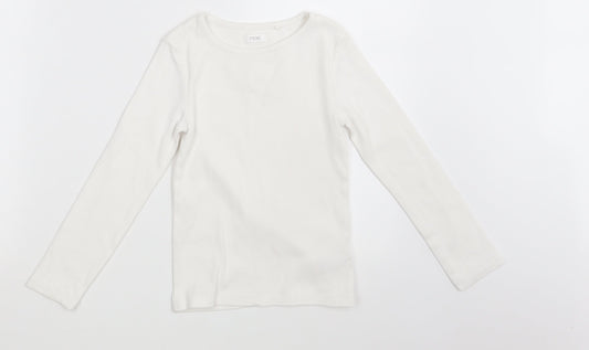 NEXT Girls White   Pullover Sweatshirt Size 7 Years