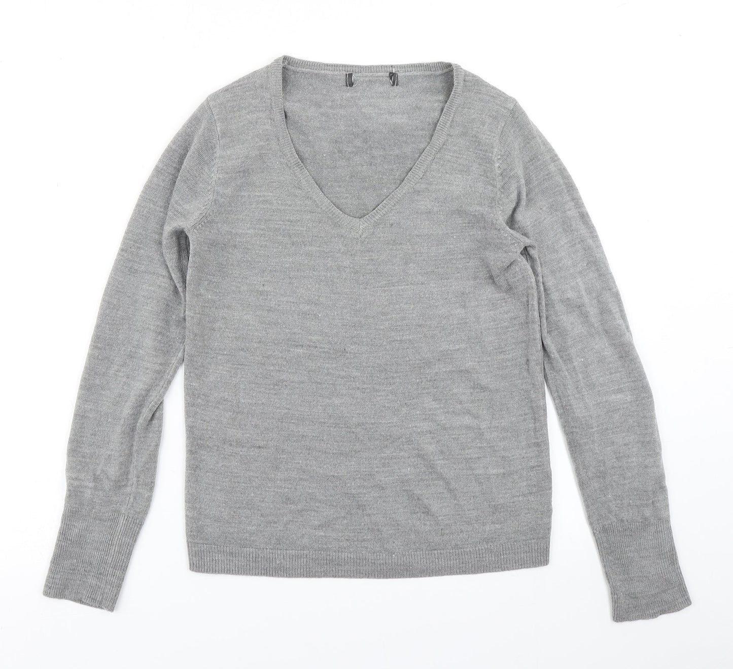Primark Womens Grey  Knit Pullover Jumper Size 2XS