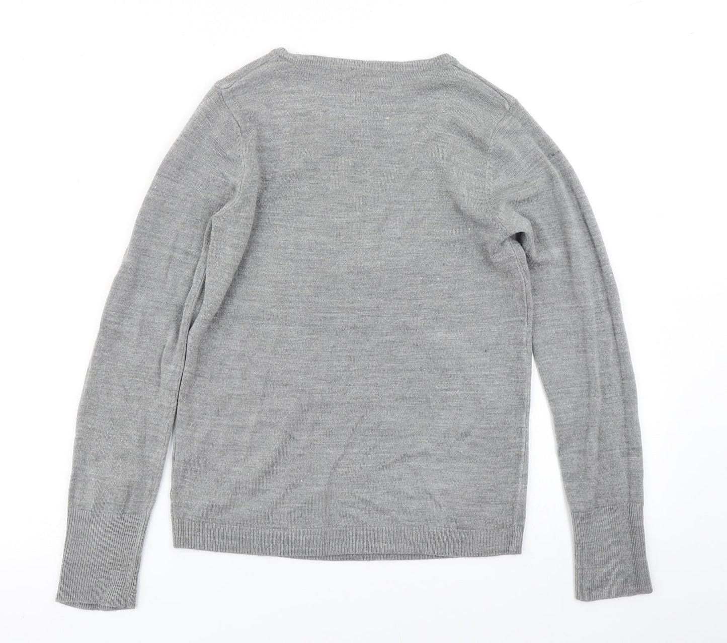 Primark Womens Grey  Knit Pullover Jumper Size 2XS
