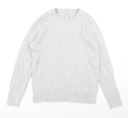 Kim Rogers Womens Grey  Knit Pullover Jumper Size S