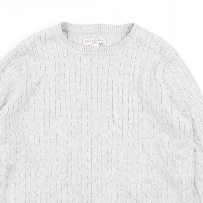 Kim Rogers Womens Grey  Knit Pullover Jumper Size S
