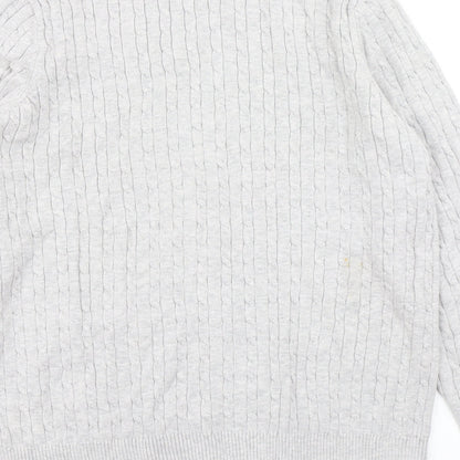 Kim Rogers Womens Grey  Knit Pullover Jumper Size S