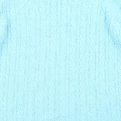 Choice Womens Blue  Knit Pullover Jumper Size S