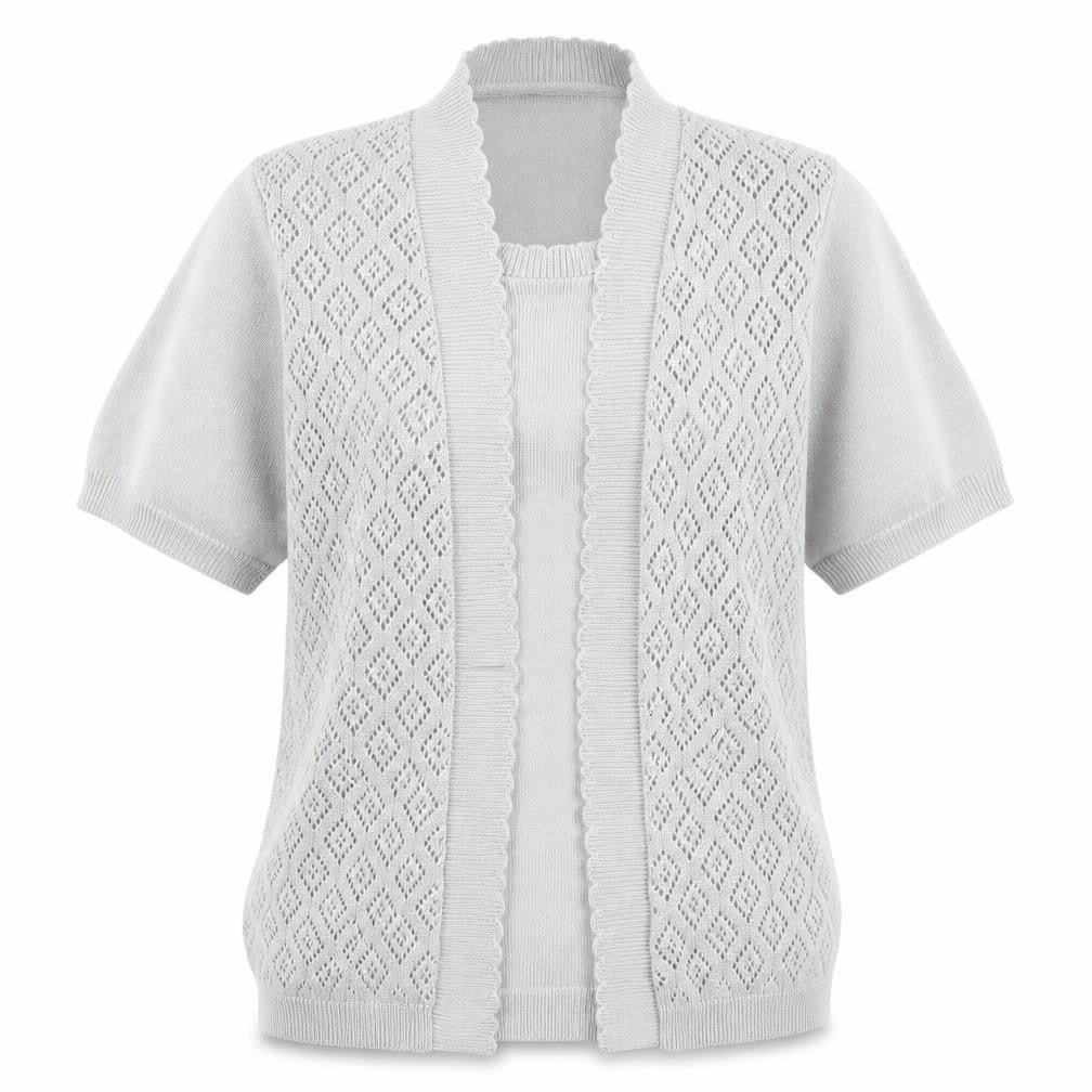 Pure & Natural Womens Grey Argyle/Diamond Knit Pullover Jumper Size S