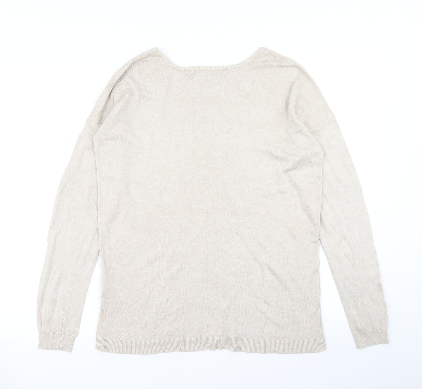 Atmosphere Womens Beige  Knit Pullover Jumper Size 12
