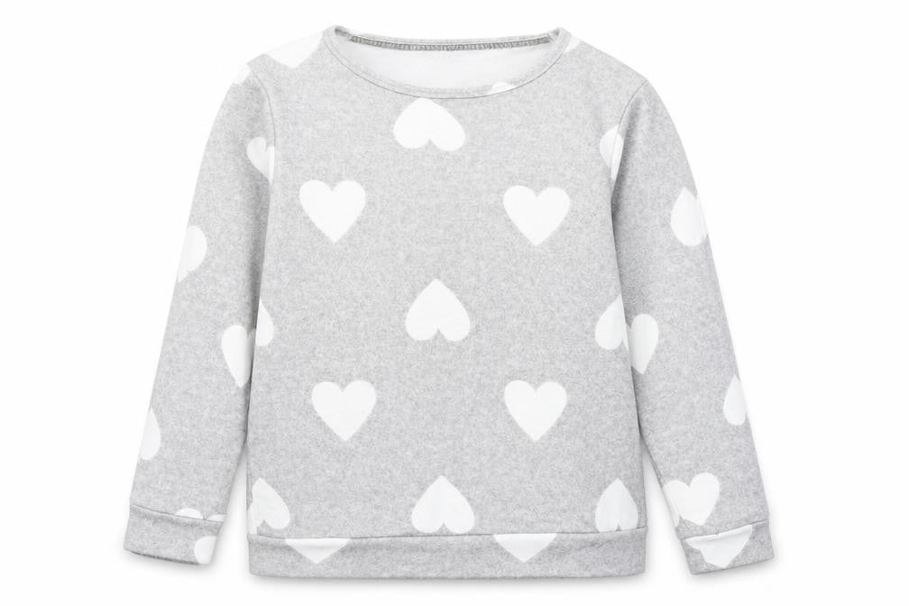 V by Very Womens Grey Polka Dot  Pullover Sweatshirt Size 8  - Loungewear