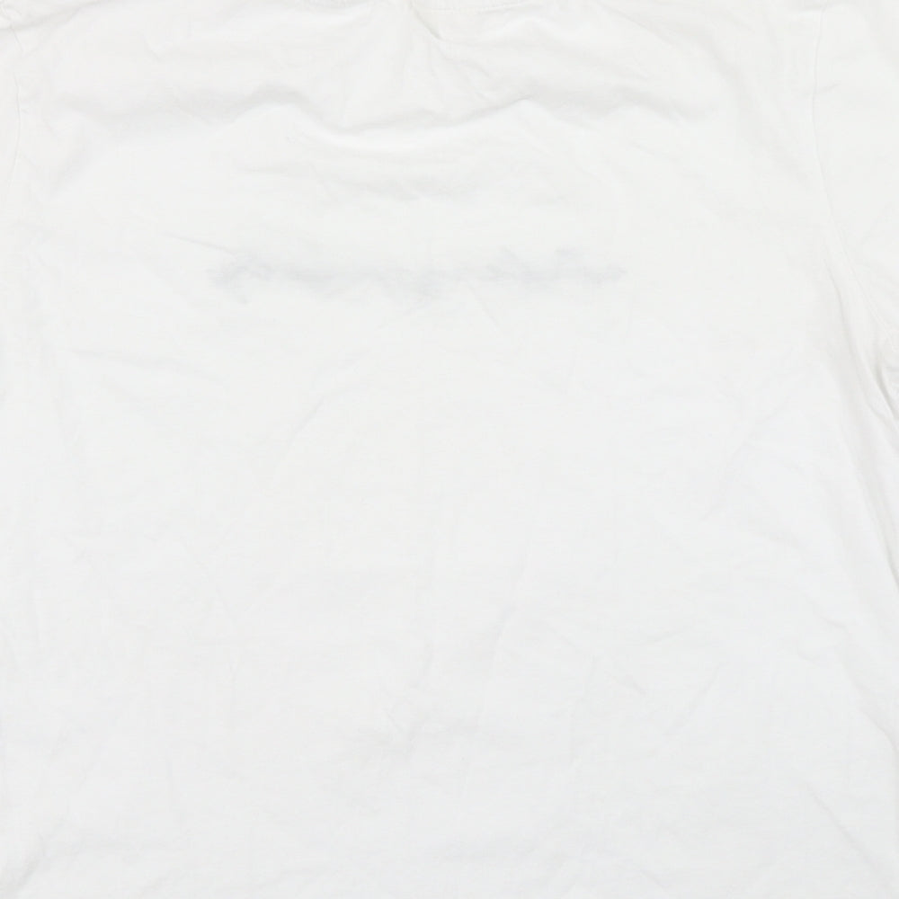 H&M Womens White   Basic T-Shirt Size M