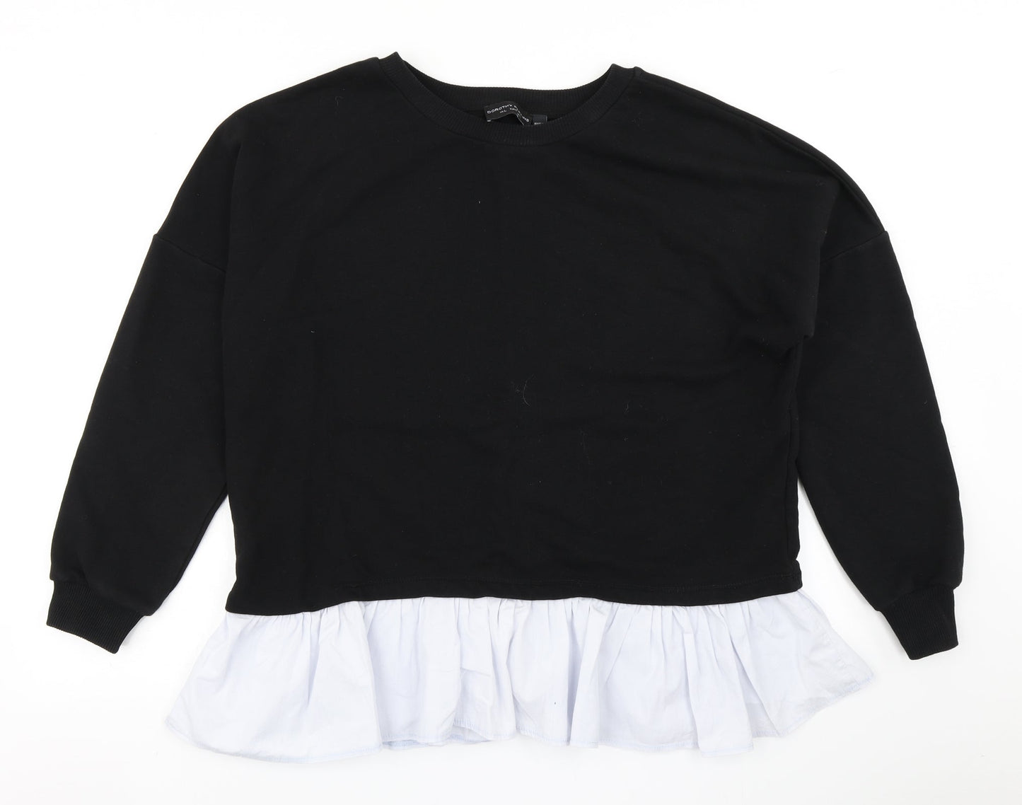Dorothy Perkins Womens Black   Pullover Sweatshirt Size L