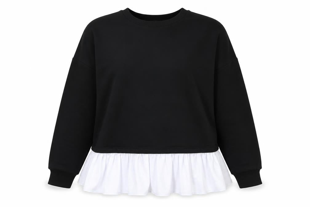 Dorothy Perkins Womens Black   Pullover Sweatshirt Size L