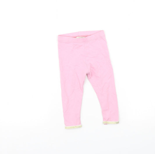 Monsoon Girls Pink   Capri Trousers Size 6-9 Months