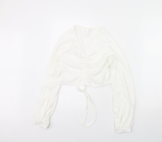 Preworn Womens White   Basic Blouse Size S