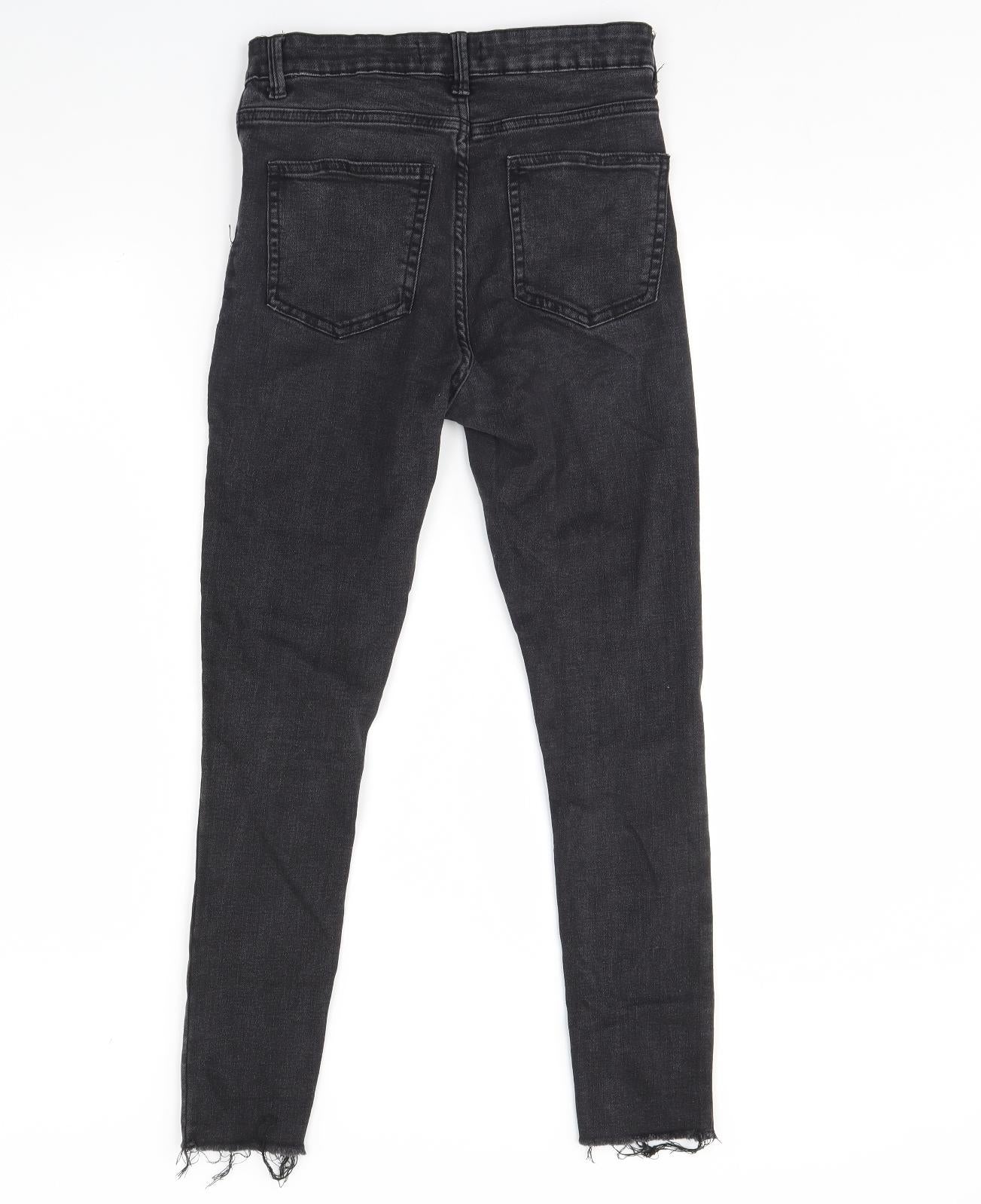 Denim & Co. Womens Black  Denim Skinny Jeans Size 12 L29 in