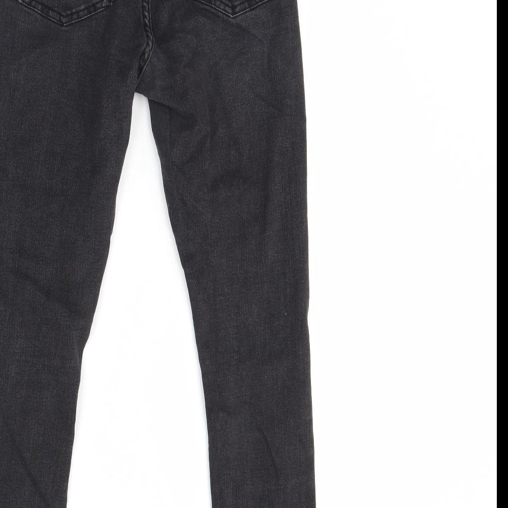 Denim & Co. Womens Black  Denim Skinny Jeans Size 12 L29 in