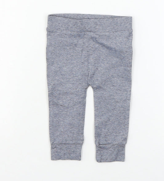 F&F Baby Blue  Jersey Jogger Trousers Size 6-9 Months