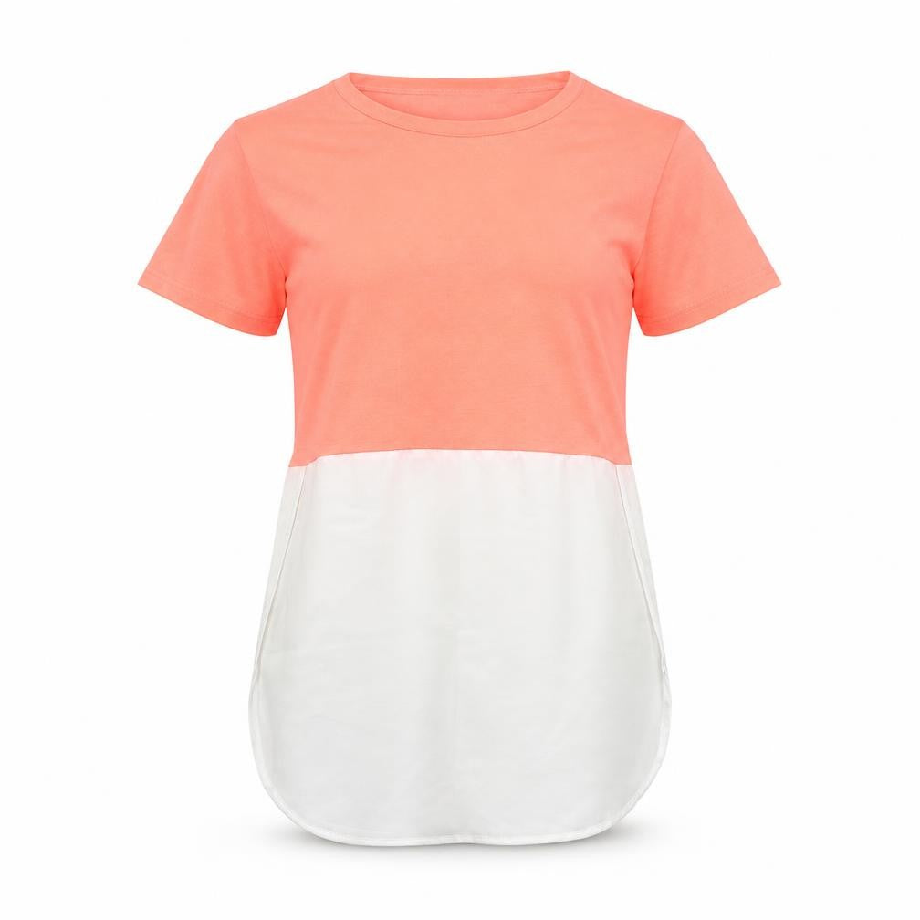 Select Womens Pink  Jersey Basic T-Shirt Size 8