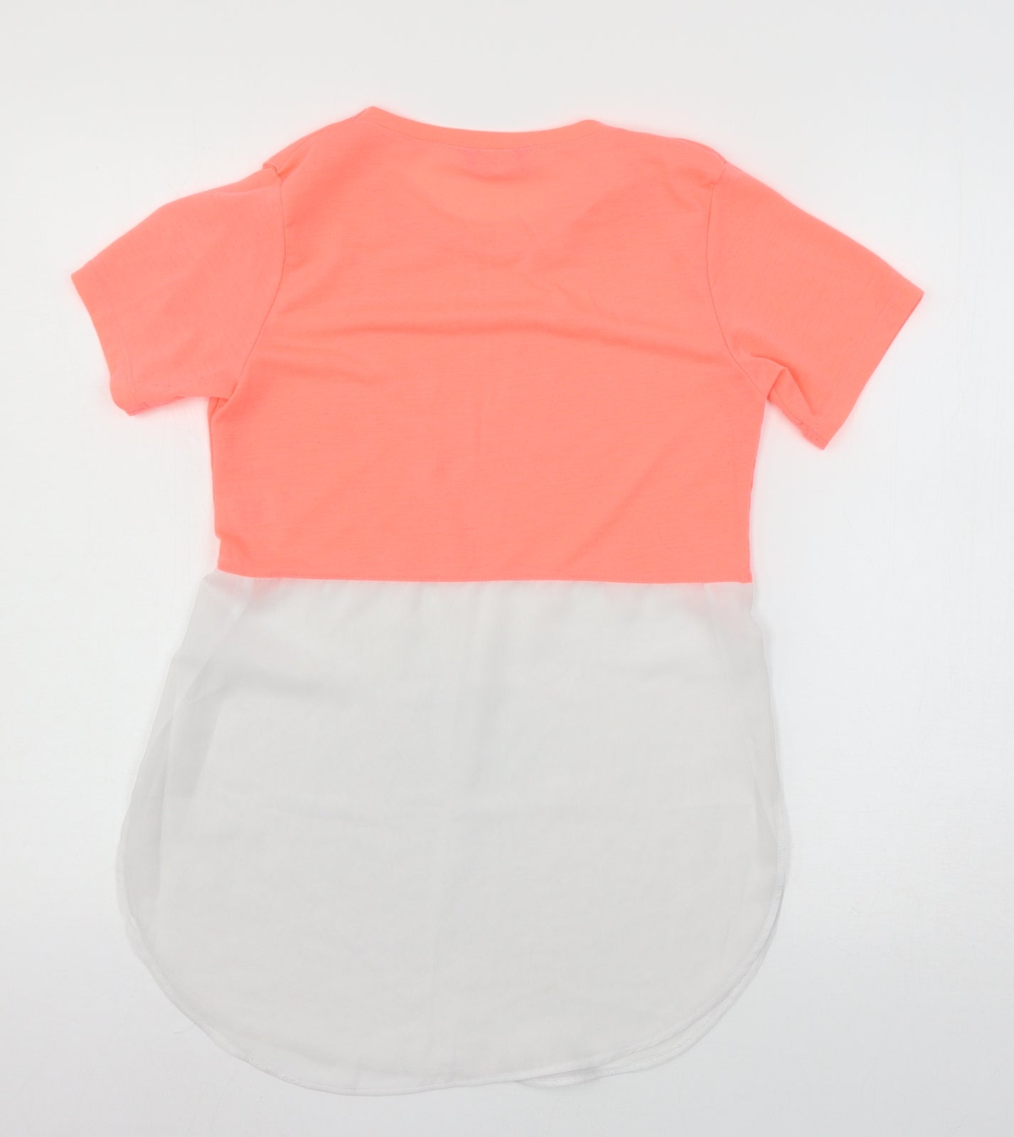 Select Womens Pink  Jersey Basic T-Shirt Size 8